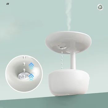 700 МЛ Антигравитационный USB Увлажнитель Воздуха Капли Воды Ароматический Диффузор Эфирного Масла Ультразвуковой Левитирующий Туманообразователь Освежитель Воздуха Изображение