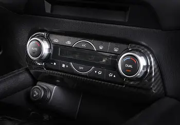 Для Mazda CX-5 CX5 Аксессуары 2017 2018 ABS Матовый/из Углеродного волокна Автомобильный кондиционер Переключатель панели Крышка Отделка Автомобиля Стайлинг 1 шт. Изображение