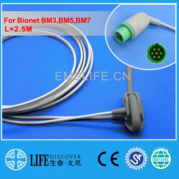 Датчик spo2 для новорожденных с длинным кабелем для Bionet BM3, BM5, BM7 Изображение