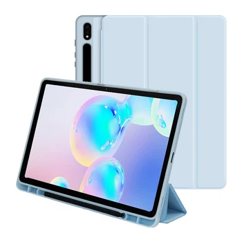 Для Samsung Galaxy Tab S7 2020 Чехол для планшета SM-T870 T875 Smart Tri-Folding Stant Tablet C чехлом для Samsung Galaxy Tab S8 S6 Lite Изображение