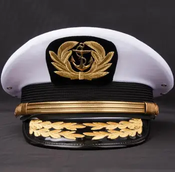 Кепка Navigator Navy с вышивкой, шляпа Captain Mariner, Мужская офицерская Изображение