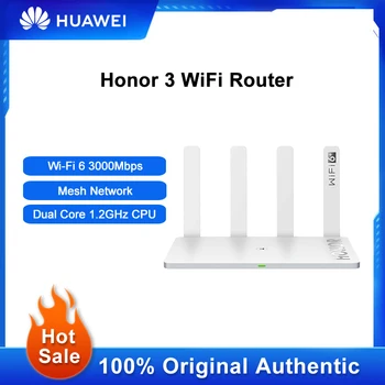 Оригинальный Беспроводной маршрутизатор Honor 3 WiFi 6 3000 Мбит/с, Двухъядерный Сетевой Удлинитель, Повторитель сигнала С Высоким Коэффициентом усиления, 4 Антенны Для Офиса И Дома Изображение