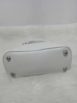 Женская Ручная сумка-мессенджер, универсальная ниша на цепочке, портативные черные или белые женские сумки Изображение