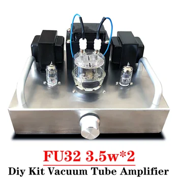 Вакуумный ламповый усилитель 3,5 Вт * 2 Fu32 Diy Kit, Высокая мощность, Низкий уровень искажений, звук, Согревающий Усилитель Hi-FI Аудио Изображение