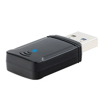 Горячий Wifi-адаптер 1300 Мбит /с, беспроводная сетевая карта USB, двухдиапазонный WIFI-адаптер 2,4 ГГц 5 ГГц USB3.0 для настольного ноутбука Изображение
