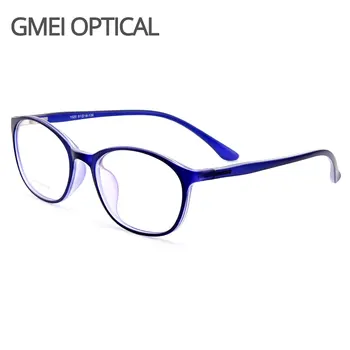 Gmei Оптическая Модная Овальная сверхлегкая оправа для женских очков TR90, Аксессуары Для очков, Оптические оправы для близорукости Y1020 Изображение
