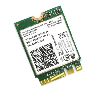Беспроводная связь-беспроводная карта AC7260 M.2/mini PCI-E Bluetooth 4.0 7260NGW с интерфейсом mini PCI-E NGFF Изображение