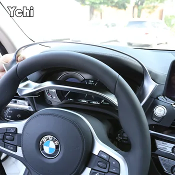 ABS Углеродное Волокно Для BMW X3 G01 2018-2021 Дисплей Приборной панели Автомобиля Измерительное Кольцо Спидометр Манометр Крышка Отделка Рамка Автомобильные Аксессуары Изображение