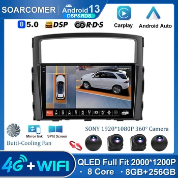 Android 13 DSP Для Mitsubishi Pajero 4 V80 V90 2006-2014 Автомобильный Радио Мультимедийный Видеоплеер Навигация GPS Без 2din 2 Din Изображение