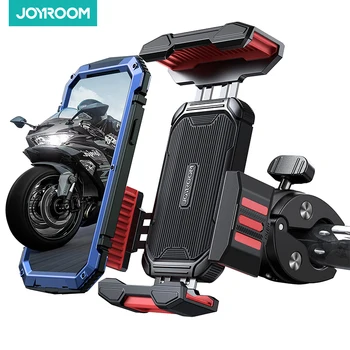 JOYROOM 2023 Крепление для телефона на мотоцикле, Модернизированный держатель для телефона, управление одной рукой, крепление для телефона на руль для телефона 4,7 
