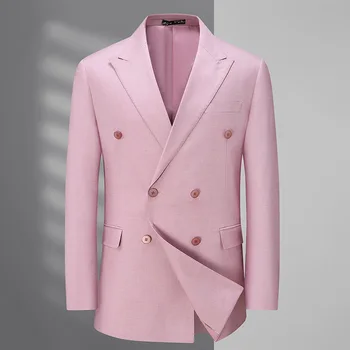 5366-R-Suit мужской костюм senior sense двубортный деловой повседневный костюм Изображение