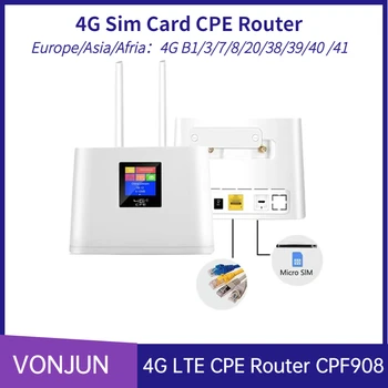 CPF908 ЖК-маршрутизатор 4G Sim-карты со снятой внешней антенной Разблокирован CPE Изображение