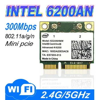 Intel Advanced-N 6200 INTEL6200 6200AN INTEL 6200 Wireless-N Wifi 802.11a/g/n 300M Половина МИНИ-карты Wlan PCI-e Изображение