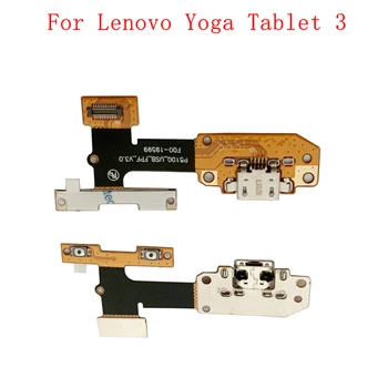 USB Порт для зарядки Модульный разъем Порт Гибкий кабель для Lenovo Yoga Tablet 8.0 P5000 P5100 Запасные части Микрофона Изображение