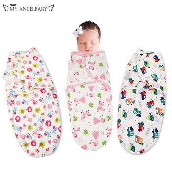 Обертывание для пеленания новорожденного parisarc хлопчатобумажные мягкие товары для новорожденных, Одеяло и Обертывание для пеленания, Спальный мешок Изображение
