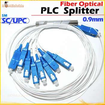 Оригинальный PLC SC UPC Разветвитель 1X2 1X4 1X8 1X16 1X32 PLC SC/UPC SM 0,9 мм G657A1 ПВХ 1 м FTTH Волоконно-Оптический Разветвитель Высокого качества Изображение