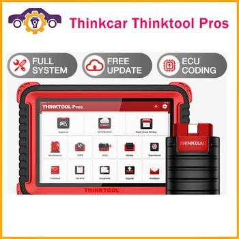 Thinkcar Thinktool Pros Obd2 Профессиональный Полносистемный Диагностический Сканер Считыватель кода Программируемый Сканер Активный Тест Кодирования Ecu Изображение