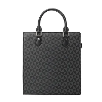 Большая Женская деловая мужская сумка, Женская сумка-портфель, Простая роскошная Женская офисная деловая женская сумка-портфель Изображение
