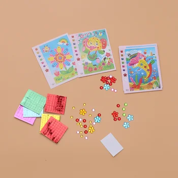 12 Наклеек для рисования своими руками, наборы для 3D рисования с цифрами для детских поделок (случайный узор), игрушки для девочек Изображение