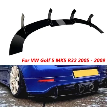 Для VW Golf 5 Golf MK5 R32, задний спойлер, воздушный нож, Задний бампер, диффузор из углеродного волокна, спойлер, крыло багажника Изображение