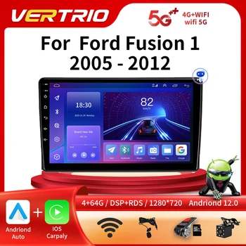Для Ford Fusion 1 2005-2012 Автомобильный Радиоприемник GPS Навигация 4G WIFI BT Carplay DSP Android 12 Автоматический DVD-плеер Android 12,0 2Din Стерео Изображение