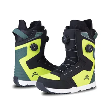 Новая лыжная обувь, Женская обувь для занятий спортом на открытом воздухе, обувь для сноуборда, Мужские морозостойкие водонепроницаемые износостойкие зимние ботинки, лыжные ботинки Изображение