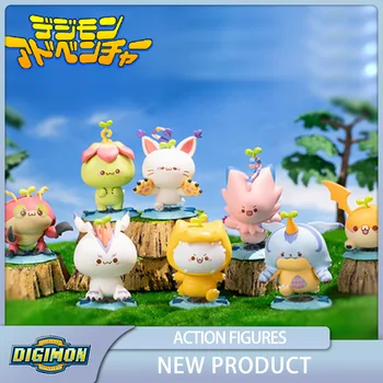 ОРИГИНАЛЬНЫЙ Digimon Adventure Agumon Gabumon Patamon Начинающий Поп Аниме Фигурка Коллекция Кукол Модель Игрушки Подарок Изображение