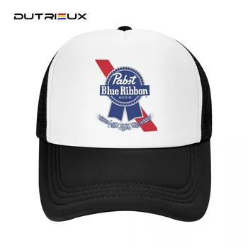 Спортивная кепка с логотипом Pabst Blue Ribbon, бейсбольная кепка Для Мужчин И Женщин, Регулируемая шляпа, Модная летняя шляпа Изображение