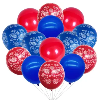 Cheereveal, 24 шт., набор латексных воздушных шаров в ковбойской тематике в западном стиле для мальчиков и девочек, украшения для девичника на день рождения, принадлежности Изображение