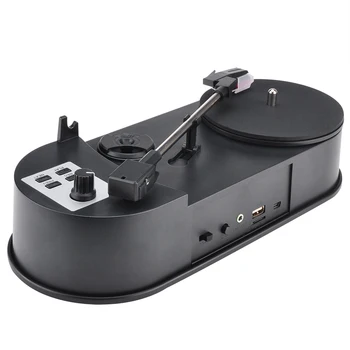Мини-Проигрыватель виниловых Пластинок Граммофон С Прямым Вращением U-Диска MP3 Dual Speed 33 Изображение