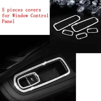 подходит для Porsche Macan Cayenne Panamera, панель управления окнами, декоративная рамка, внутренняя наклейка, побрякушки Изображение
