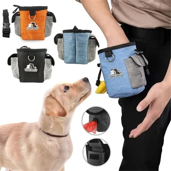 Портативная сумка для лакомств для собак, уличная сумка для лакомств для собак, сумка для дрессировки, сумка для кормления, Поясная сумка для домашних животных, товары для собак 2023 Изображение