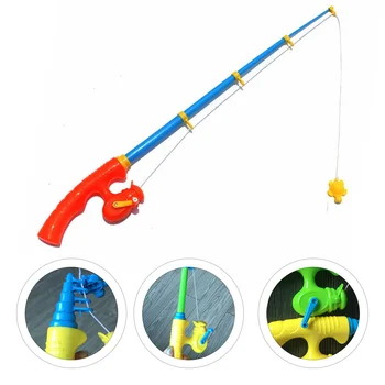 Детская удочка, игрушка для детского сада, развивающий пластиковый шест, забавный Изображение