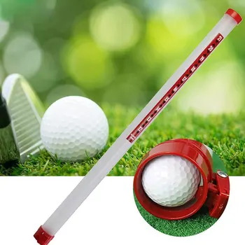 Трубка для сбора мячей для гольфа, Пластиковая с фиксатором мяча, Ретриверы, Коллектор, Граббер, Инструмент для подбора присоски Изображение