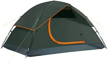 Палатка для кемпинга, водонепроницаемая семейная палатка со съемным дождевиком и сумкой для переноски, легкая палатка с кольями для кемпинга, путешествий, Изображение
