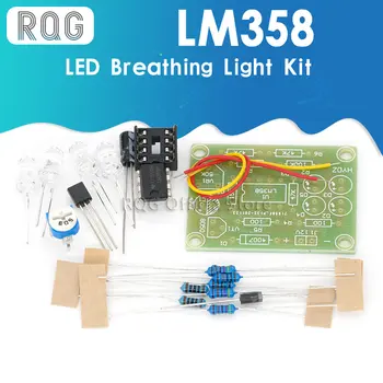 Комплект светодиодных дыхательных ламп LM358 Для электронного производства, Электронные наборы, запчасти 