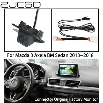 ZJCGO Вид Сзади Автомобиля Обратная Резервная Парковочная Камера Обновление Оригинального автомобильного OEM-Монитора для Mazda 3 Mazda3 Axela Седан BM 2013 ~ 2018 Изображение