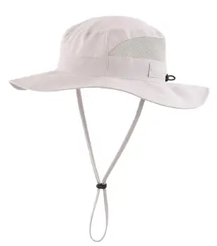 Connectyle Детская солнцезащитная шляпа-ведро для мальчиков и девочек, легкая быстросохнущая, с регулируемыми широкими полями, защитная сетка, Дышащая летняя солнцезащитная шляпа Изображение